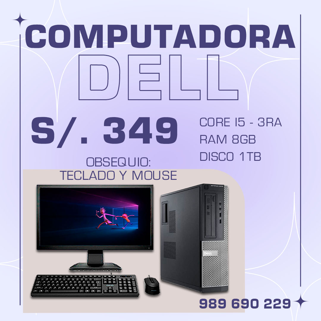 OFERTA ESPECIAL EN COMPUTADORA DELL